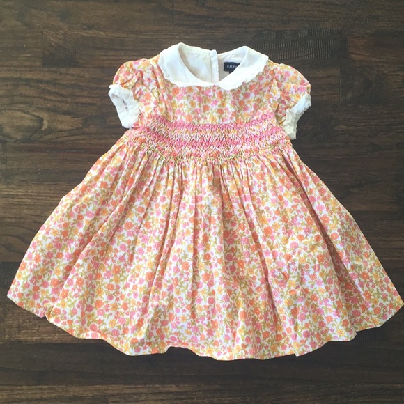 ralph lauren smocked dress